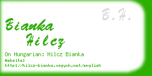 bianka hilcz business card